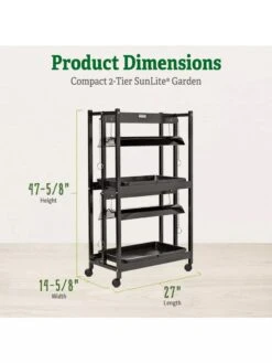 Compact 2-Tier SunLite® Garden 9 Compact 2-Tier SunLite® Garden -Gardener's Supply Company 39 414 2