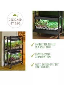 Compact 2-Tier SunLite® Garden 12 Compact 2-Tier SunLite® Garden -Gardener's Supply Company 39 414 7