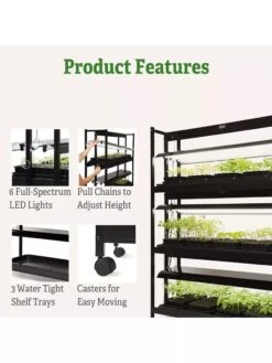 LED SunLite® 3-Tier Garden -Gardener's Supply Company 8595554 4