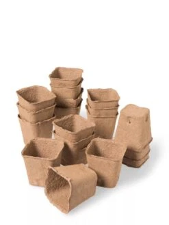 3-1/2” Square Biodegradable Pots, Set Of 18 7 3-1/2” Square Biodegradable Pots, Set Of 18 -Gardener's Supply Company 8595967 9476 tif