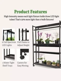 LED SunLite® High Intensity 2-Tier Garden -Gardener's Supply Company 8596023 4