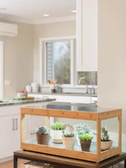 Low Bamboo LED Grow Light Garden -Gardener's Supply Company 8597720 9385 tif