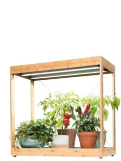 Medium Bamboo LED Grow Light Garden -Gardener's Supply Company 8597883 1013 tif