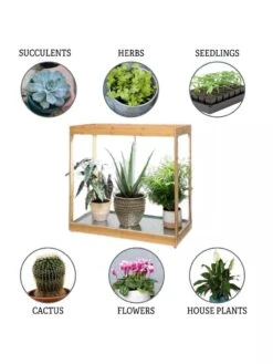 Medium Bamboo LED Grow Light Garden -Gardener's Supply Company 8597883 3