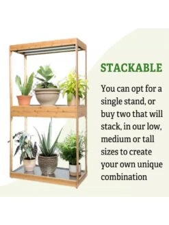 Medium Bamboo LED Grow Light Garden -Gardener's Supply Company 8597883 6