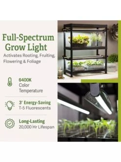 Stack-n-Grow Lights - 2-Tier System -Gardener's Supply Company 8608905 2