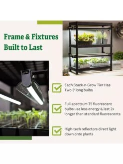 Stack-n-Grow Lights - 2-Tier System -Gardener's Supply Company 8608905 7