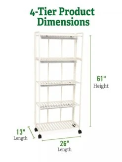 Oslo 4-Tier LED Grow Light Garden -Gardener's Supply Company 8609220 2