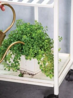 Oslo 2-Tier Plant Stand With Folding Shelves -Gardener's Supply Company 8609220 4137 tif