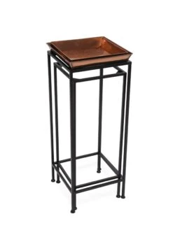 Square Nesting Plant Stands With Trays, Set Of 2 -Gardener's Supply Company 8611014 001 tif