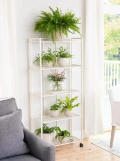 Oslo 4-Tier Plant Stand With Folding Shelves