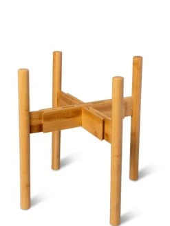 Adjustable Bamboo Plant Stand, Set Of 2 -Gardener's Supply Company 8613292 7071