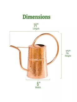 Copper Indoor Watering Can -Gardener's Supply Company Copper Watering Can